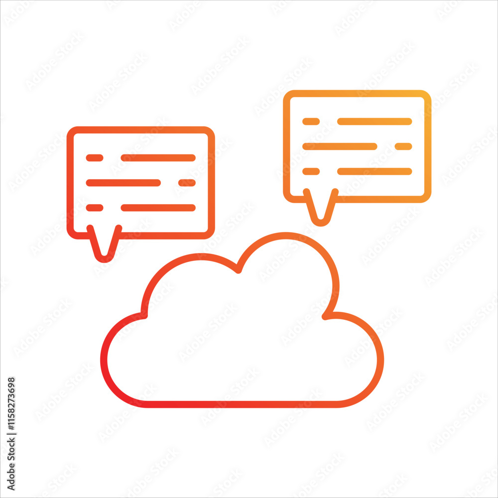 Aspirations gradient icon with white background vector stock illustration Aspirations gradient icon with white background vector stock illustration