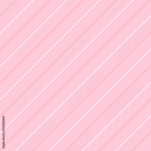 Pink diagonal striped seamless pattern. Elegant minimalist design with soft lines. Perfect Valentine’s day background for love-themed creative projects.