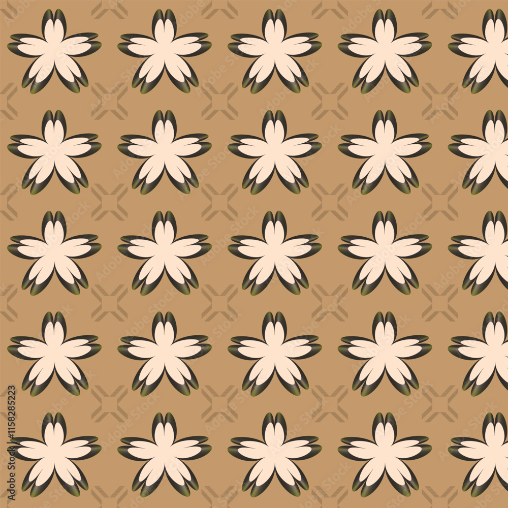 flower background with oranje background