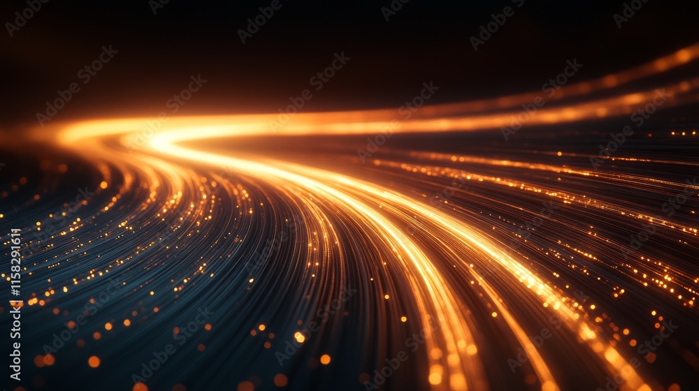 fiber optic system. Glowing Fiber Optic Network Data Stream fiber optic system. Glowing Fiber Optic Network Data Stream