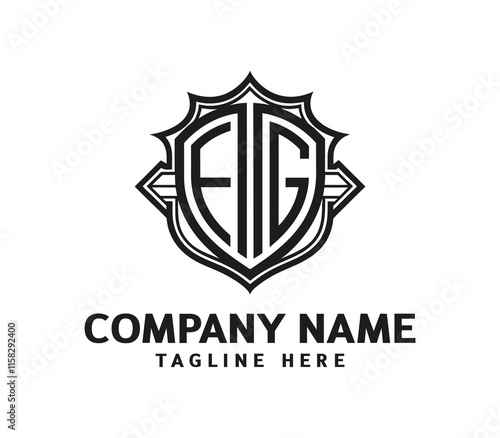 Free Download Elegant and Stylish FG Modern Monogram Logo with Bold Typography and Creative Design Elements, Perfect for Branding and Corporate Identity - GFXLoad