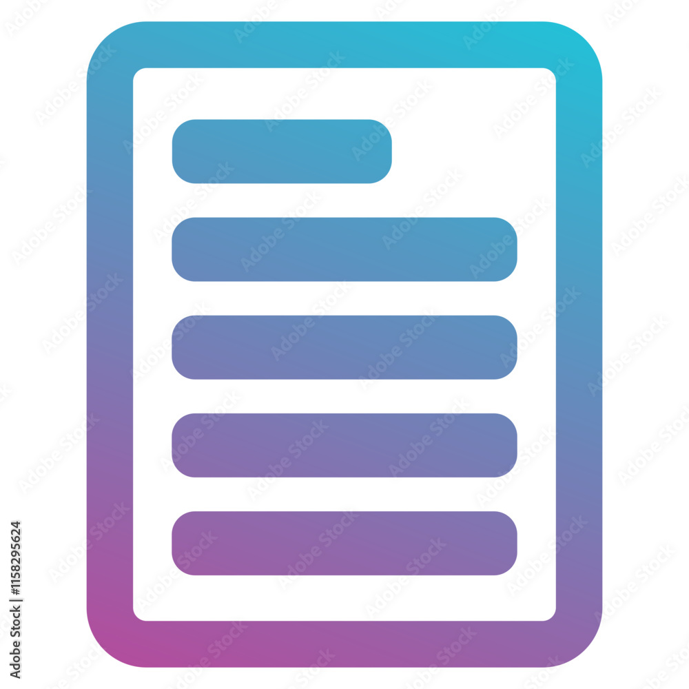 Document icon element for design Document icon element for design