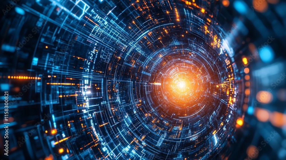 Obraz premium Abstract Technology Digital High-Tech Concept Background