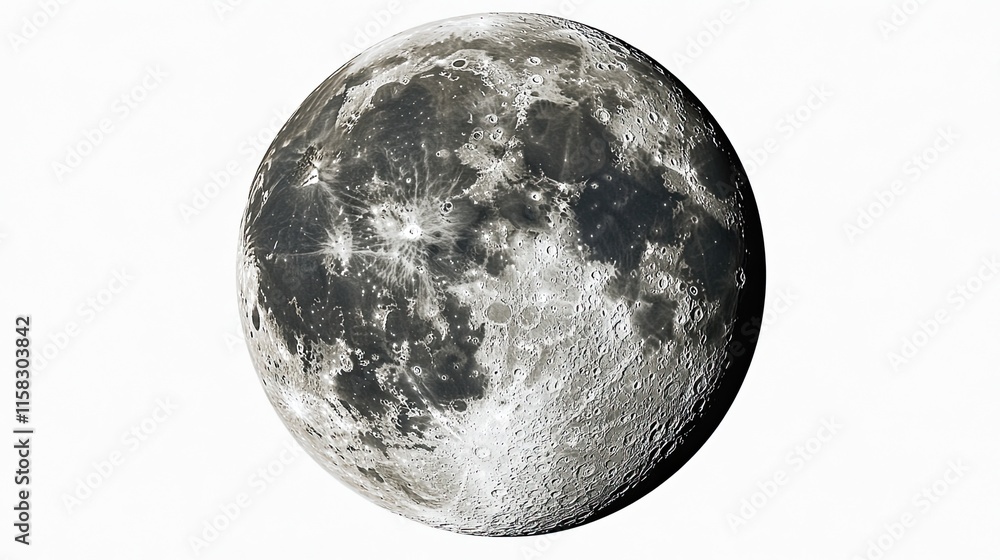 Moon isolated and cut out on a transparent background. Moon isolated and cut out on a transparent background.