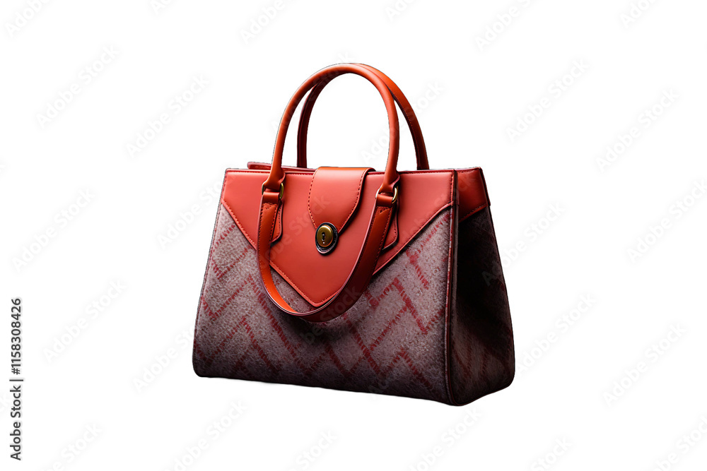 Wool Felt Bag isolated on transparent background. Wool Felt Bag isolated on transparent background.