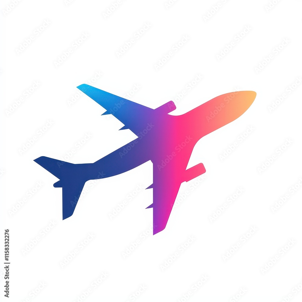 Design of plane icon logo illustration isolated on white background Design of plane icon logo illustration isolated on white background