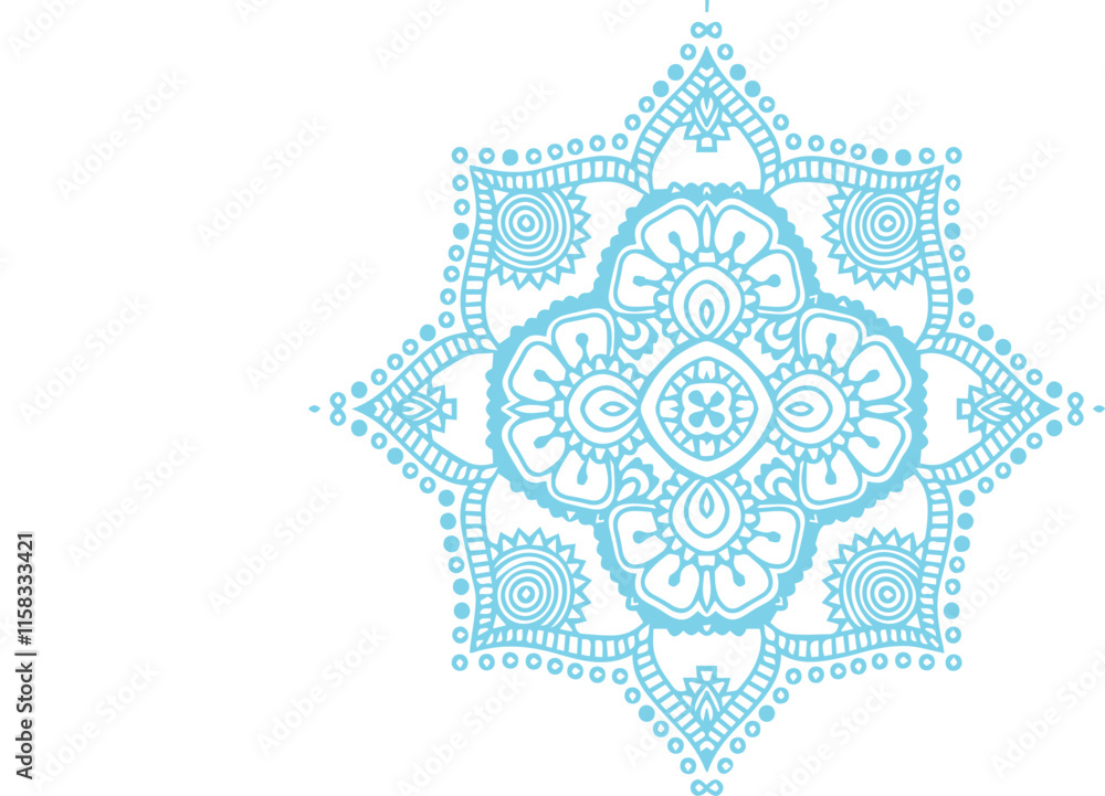 Beautiful flower art and mandala vector design Beautiful flower art and mandala vector design
