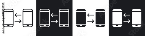 Data transfer icon pack for app and website ui designs.