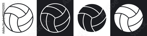 Volleyball ball icon pack for app and website ui designs.