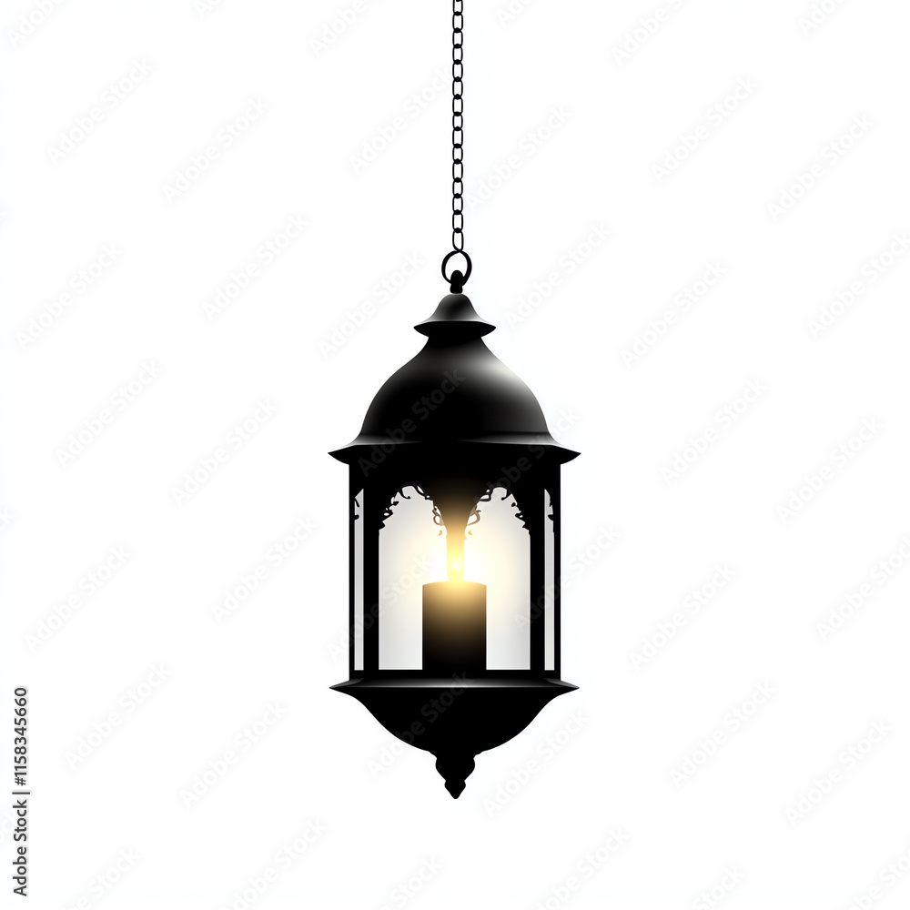 Elegant black lantern with a warm candle glow, perfect for creating a cozy atmosphere in any setting. Elegant black lantern with a warm candle glow, perfect for creating a cozy atmosphere in any setting.