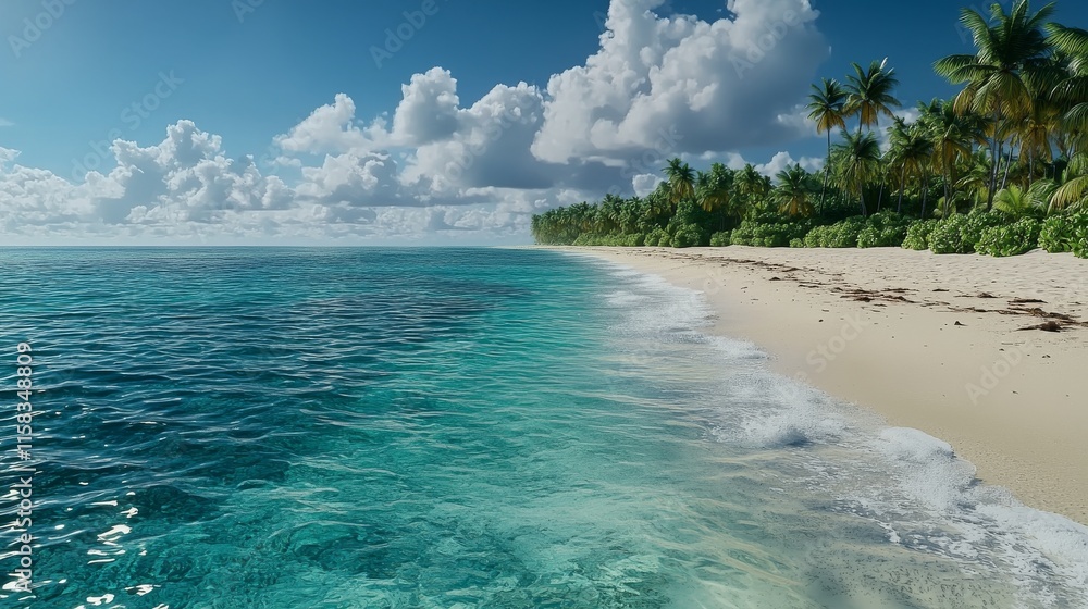 Fototapeta premium Tropical Paradise By The Sea