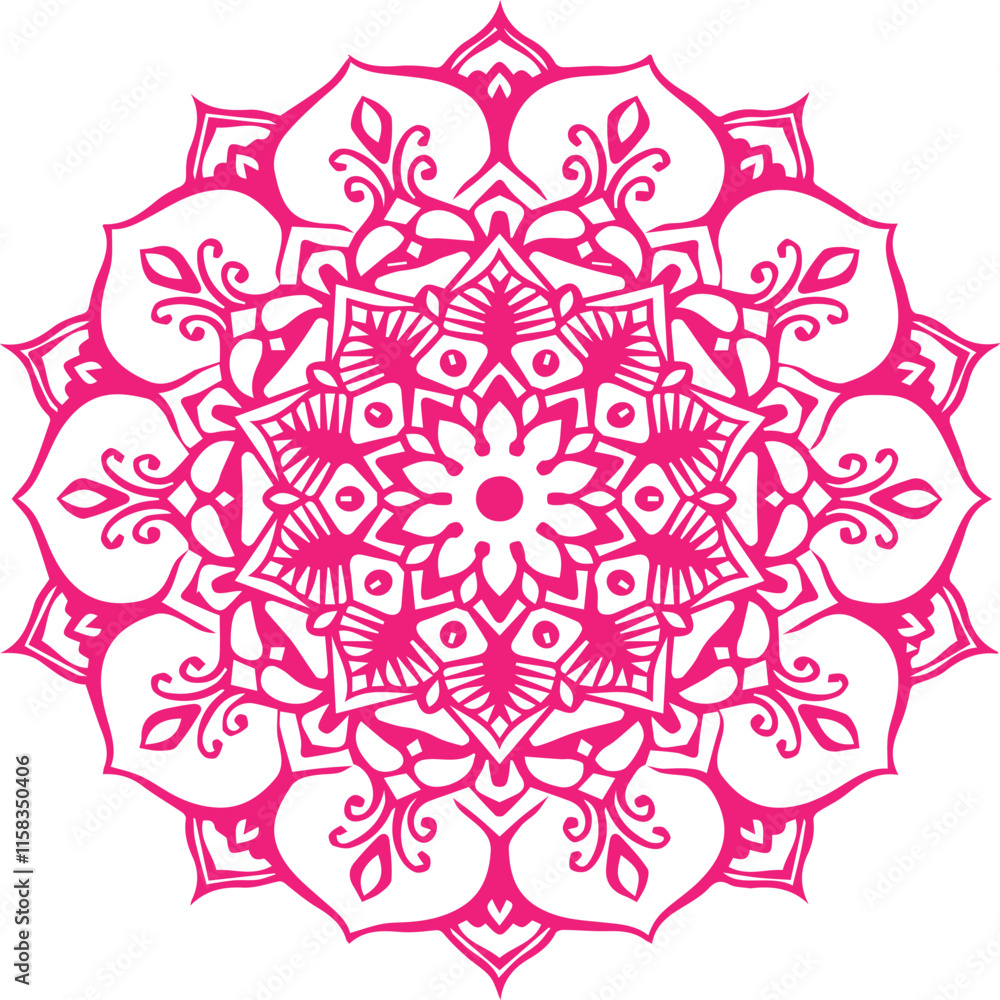 Beautiful flower art and mandala vector design Beautiful flower art and mandala vector design