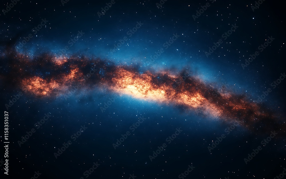 Fiery nebula in dark space. (1) Fiery nebula in dark space. (1)