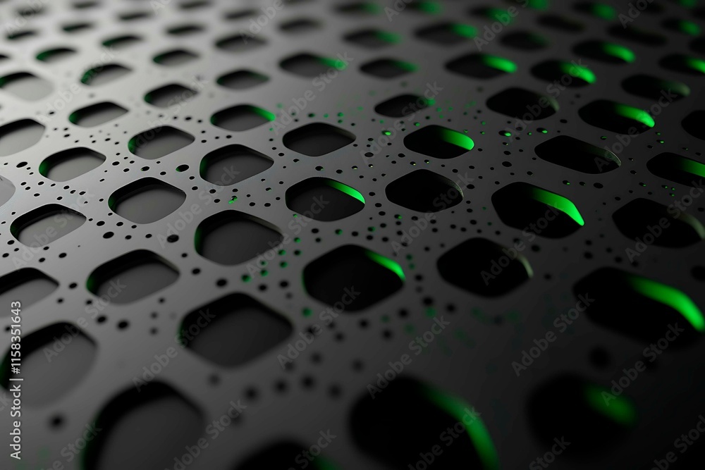 Close-up of a futuristic circuit board design illuminated by green neon lights, showcasing intricate technology and innovation.
Close-up of a futuristic circuit board design illuminated by green neon lights, showcasing intricate technology and innovation.