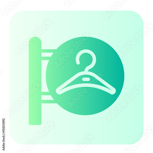 signboard gradient icon