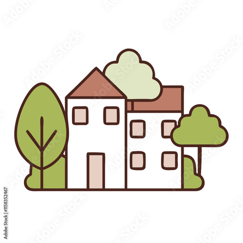 vector illustration of urban city buildings 
