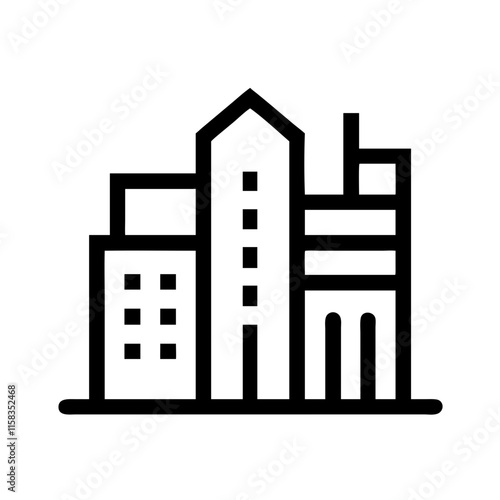 vector illustration of urban city buildings 