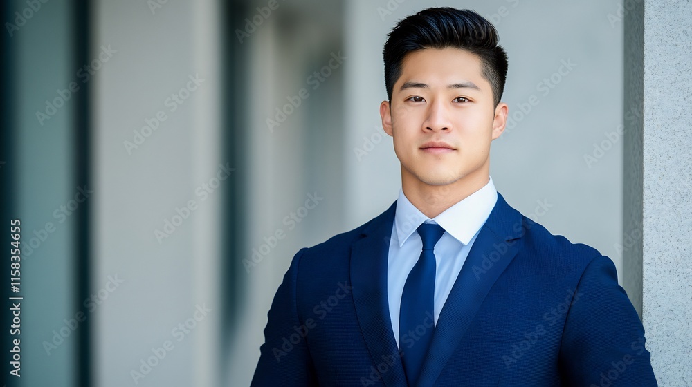 Confidently Posing Businessman Photo: Close-up Portrait Outdoors. AI Generated Confidently Posing Businessman Photo: Close-up Portrait Outdoors. AI Generated