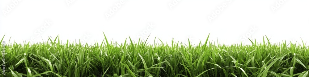 Lush green grass isolated on white background. (1) Lush green grass isolated on white background. (1)