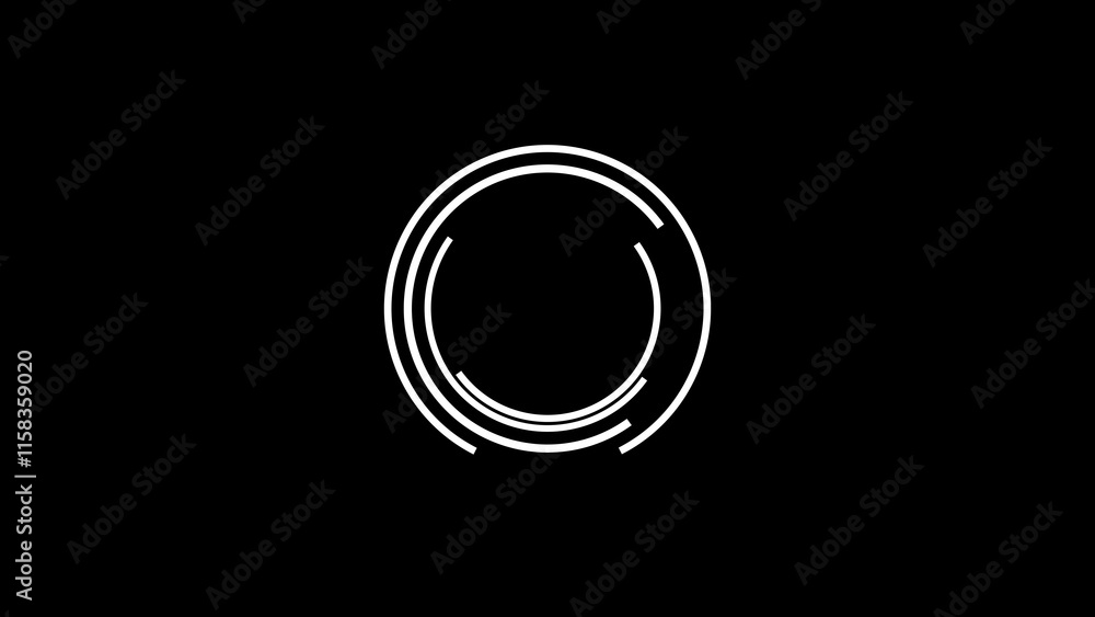 Abstract buffering circle loading icon background 4k illustration. Abstract buffering circle loading icon background 4k illustration.