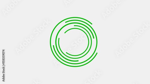 Technology buffering interface circle loading icon background 4k illustration.