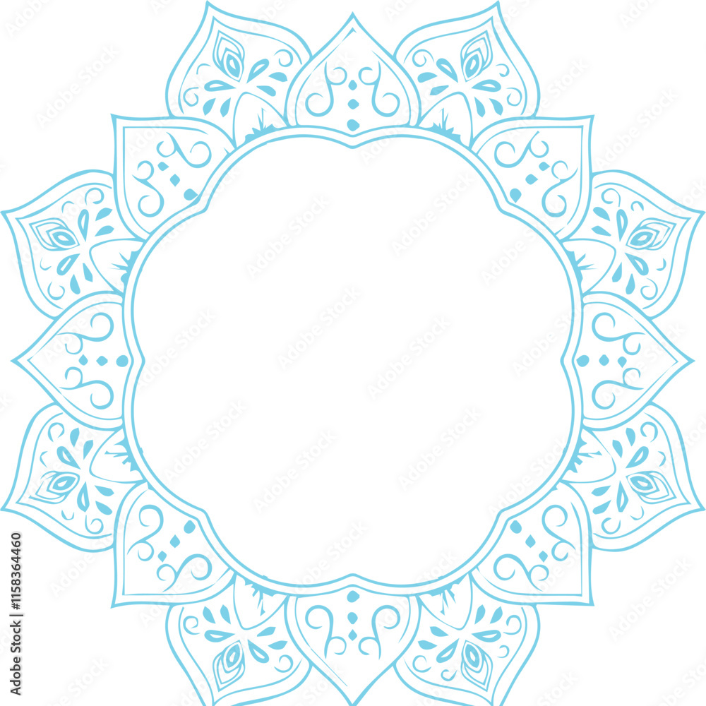 Beautiful flower art and mandala vector design Beautiful flower art and mandala vector design