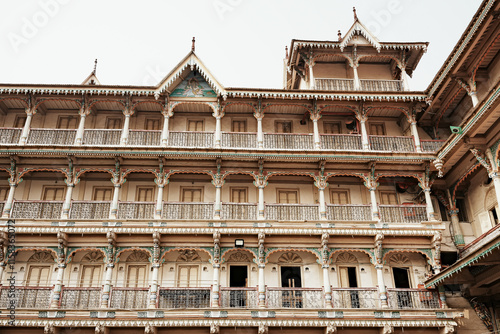 Obraz na płótnie A Spiritual Masterpiece: The Swaminarayan Temple in Ahmedabad w salonie