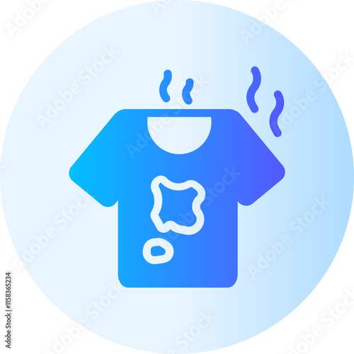 dirty clothes gradient icon