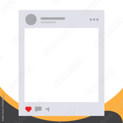 Twibbon Template With Transparent Background for User Photos or Graphics