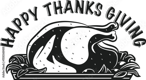 Turkey Black and white Thanksgiving Turkey