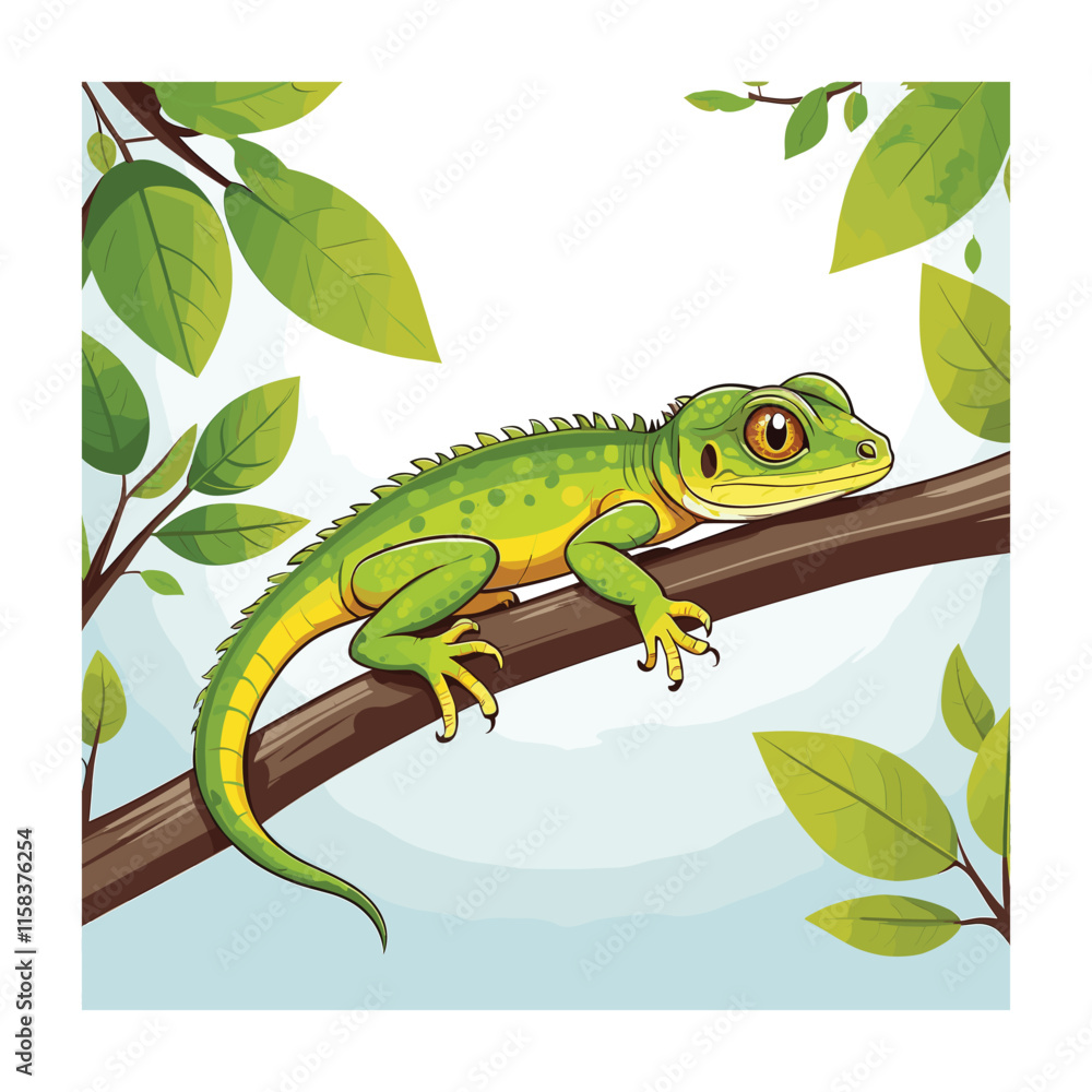 Fototapeta premium Baby animals vector illustration