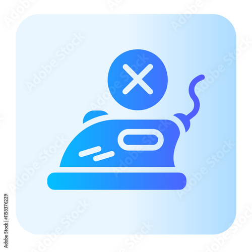 Do Not Iron  gradient icon