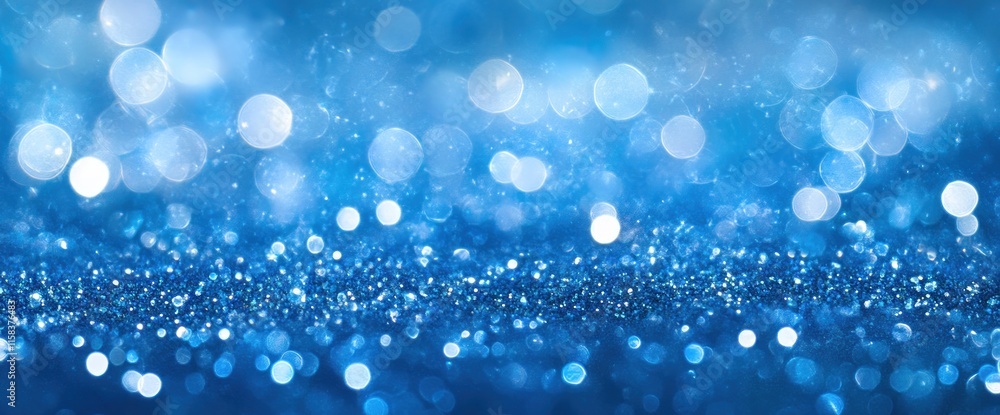 Sparkling blue glitter bokeh background. Sparkling blue glitter bokeh background.
