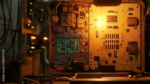 Printed Circuit Board Details in 16K Resolution Ultra High Definition photo