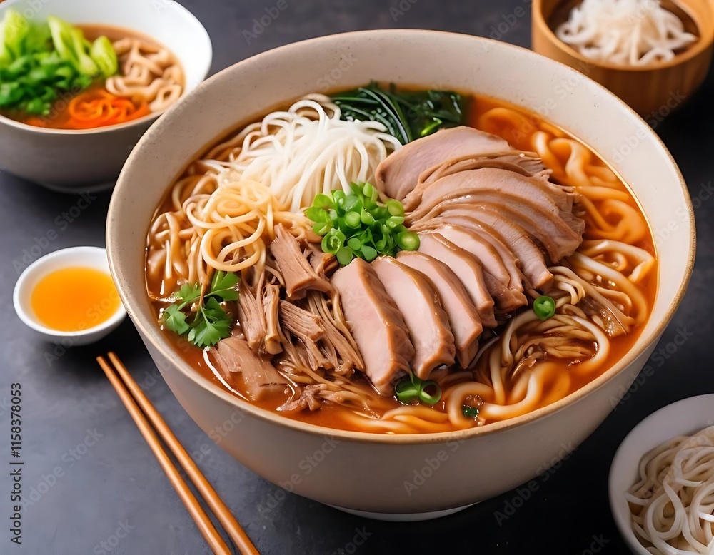 Delicious Chicken Noodle Soup With Vegetables Delicious Chicken Noodle Soup With Vegetables