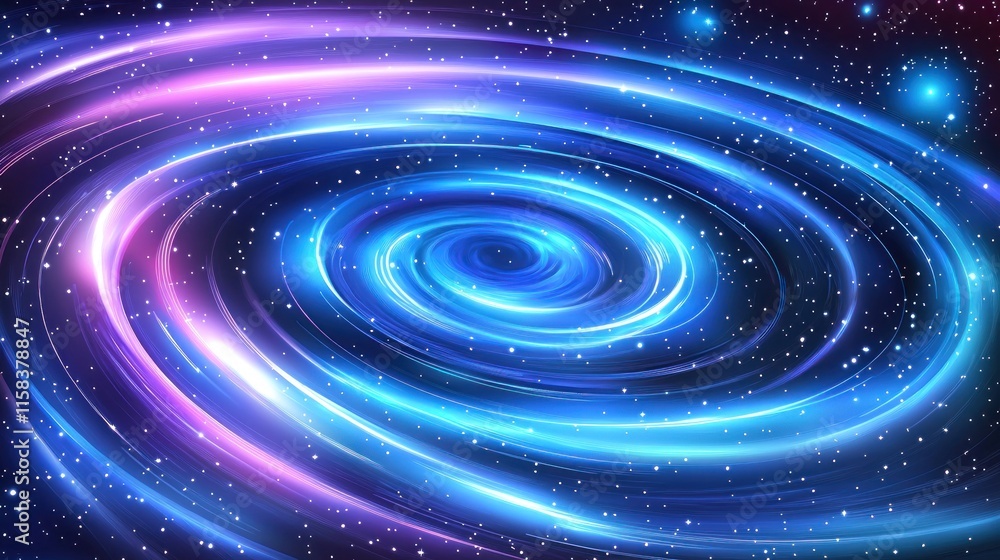 A vibrant cosmic swirl depicting a galaxy with bright colors and starry background. A vibrant cosmic swirl depicting a galaxy with bright colors and starry background.