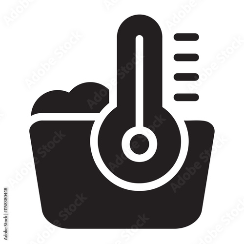 temperature glyph icon