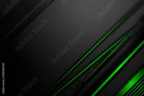 Wallpaper Mural This vector illustration features a gradient green-black circuit board background, highlighted by an abstract technology pattern resembling interconnected circuitry. Torontodigital.ca