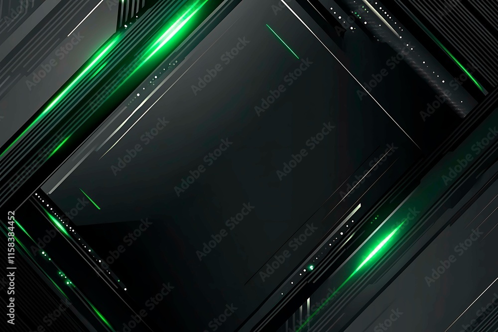 This vector illustration features a gradient green-black circuit board background, highlighted by an abstract technology pattern resembling interconnected circuitry. This vector illustration features a gradient green-black circuit board background, highlighted by an abstract technology pattern resembling interconnected circuitry.