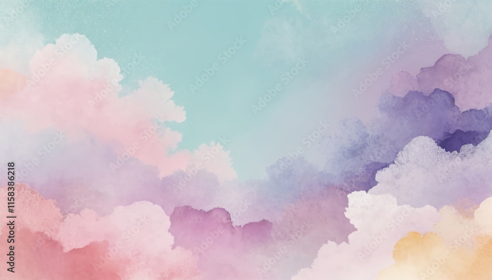 Fototapeta premium Boho style wallpaper with soft, gradient colors, minimalist and elegant