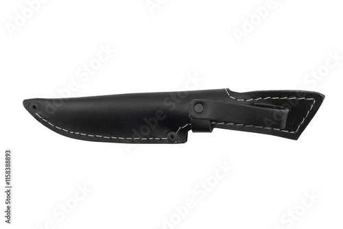 Obraz na plátně Leather sheath for knife isolated on white background
