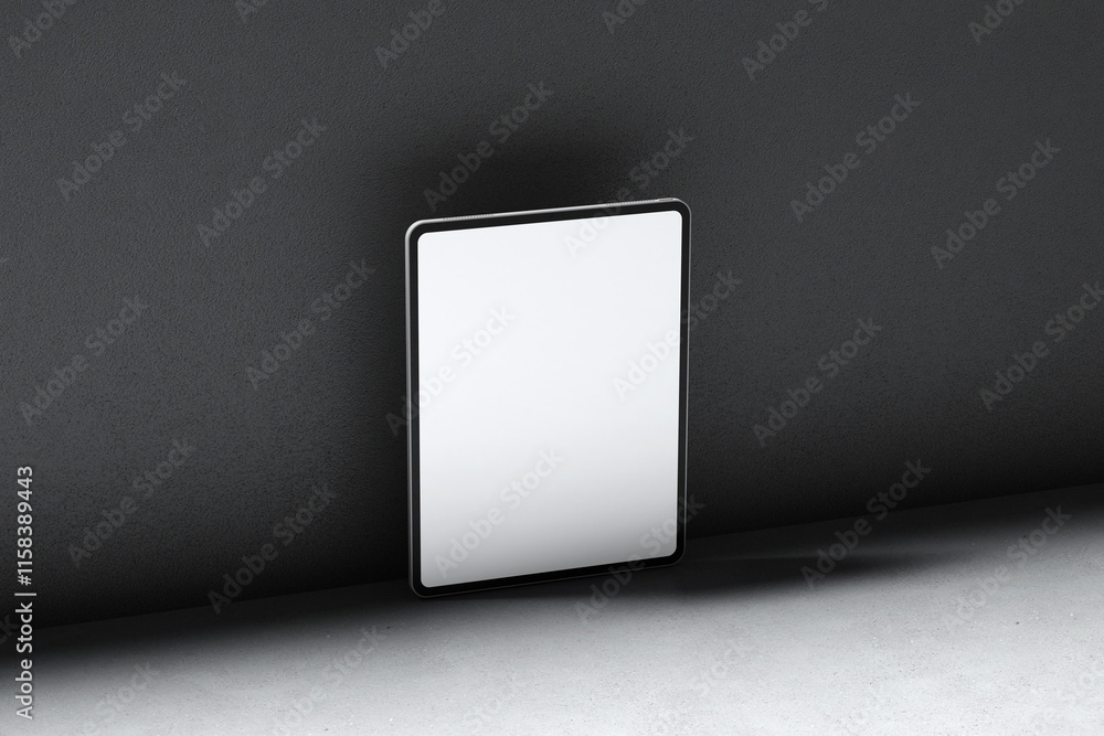Tablet Mockup with Minimalist Architectural Composition Tablet Mockup with Minimalist Architectural Composition