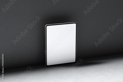 Tablet Mockup with Minimalist Architectural Composition photo