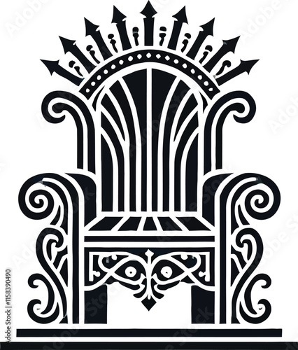 Chair flat vector art