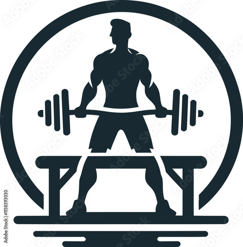 silhouette of a person working out with dumbbells