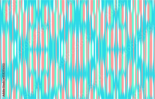Design Textile ikat wave abstract geometric ikat, design ikat vector for background, wallpaper, carpet, wrapping, fabric, textile fashion wearing.