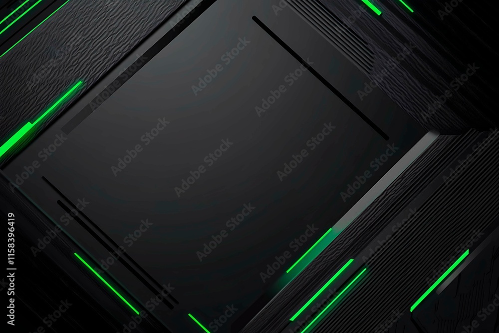 This vector illustration features a gradient green-black circuit board background, highlighted by an abstract technology pattern resembling interconnected circuitry. This vector illustration features a gradient green-black circuit board background, highlighted by an abstract technology pattern resembling interconnected circuitry.
