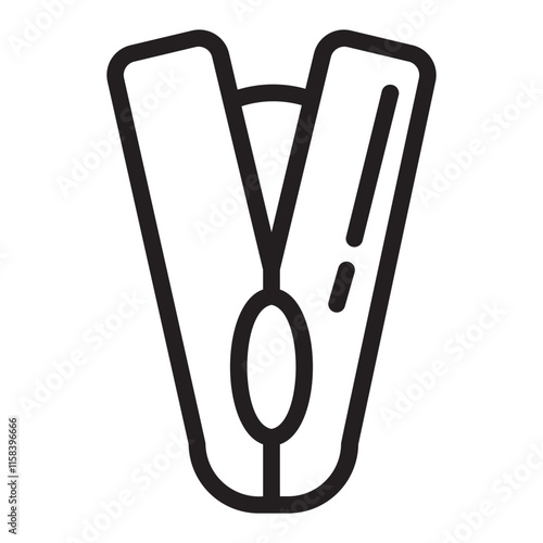 Clothes Peg line icon