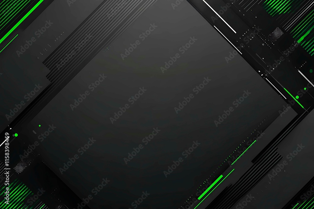 This vector illustration features a gradient green-black circuit board background, highlighted by an abstract technology pattern resembling interconnected circuitry. This vector illustration features a gradient green-black circuit board background, highlighted by an abstract technology pattern resembling interconnected circuitry.
