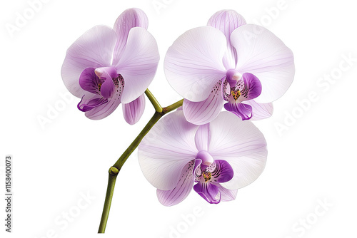 Orchid graceful idea. A beautiful cluster of purple orchids showcasing delicate petals and vibrant colors.
